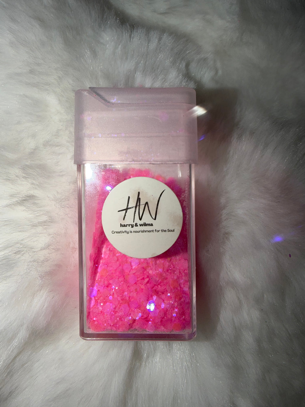 Matte Pink Glitter