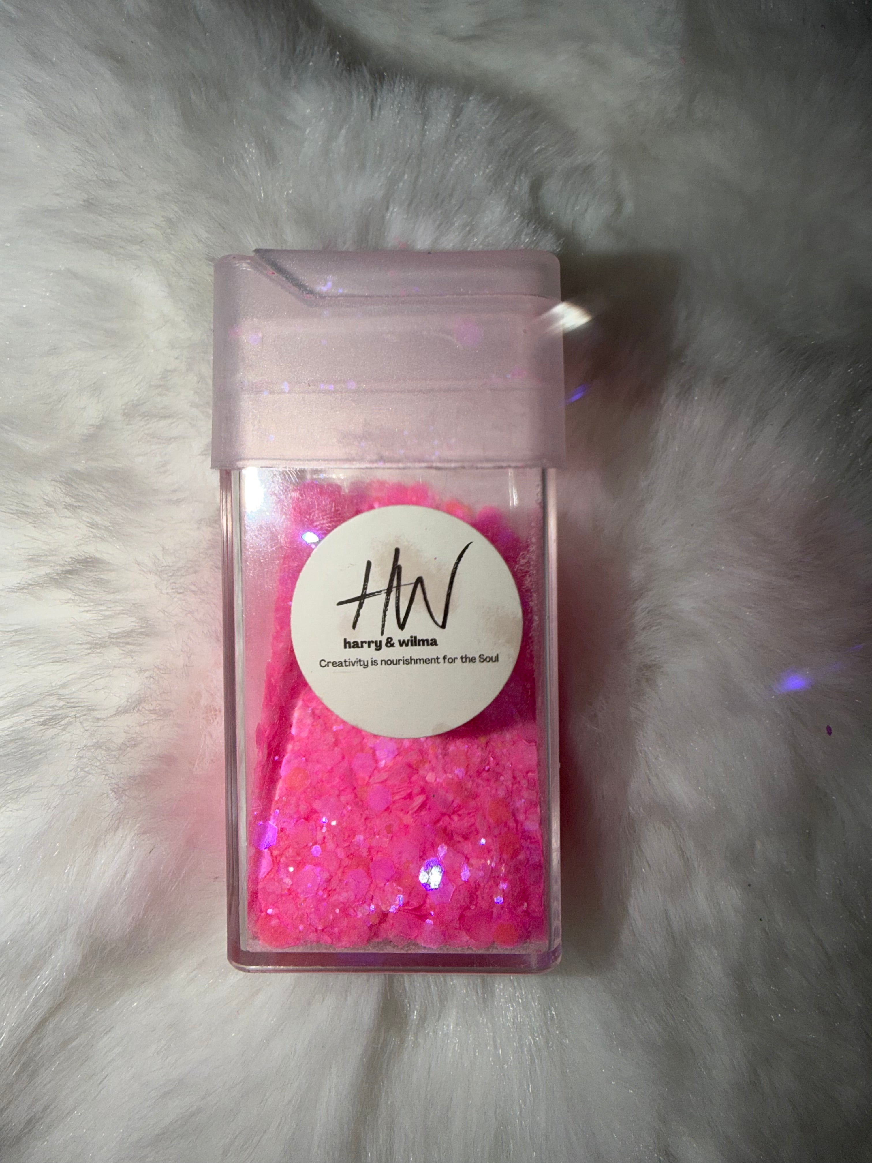 Matte Pink Glitter