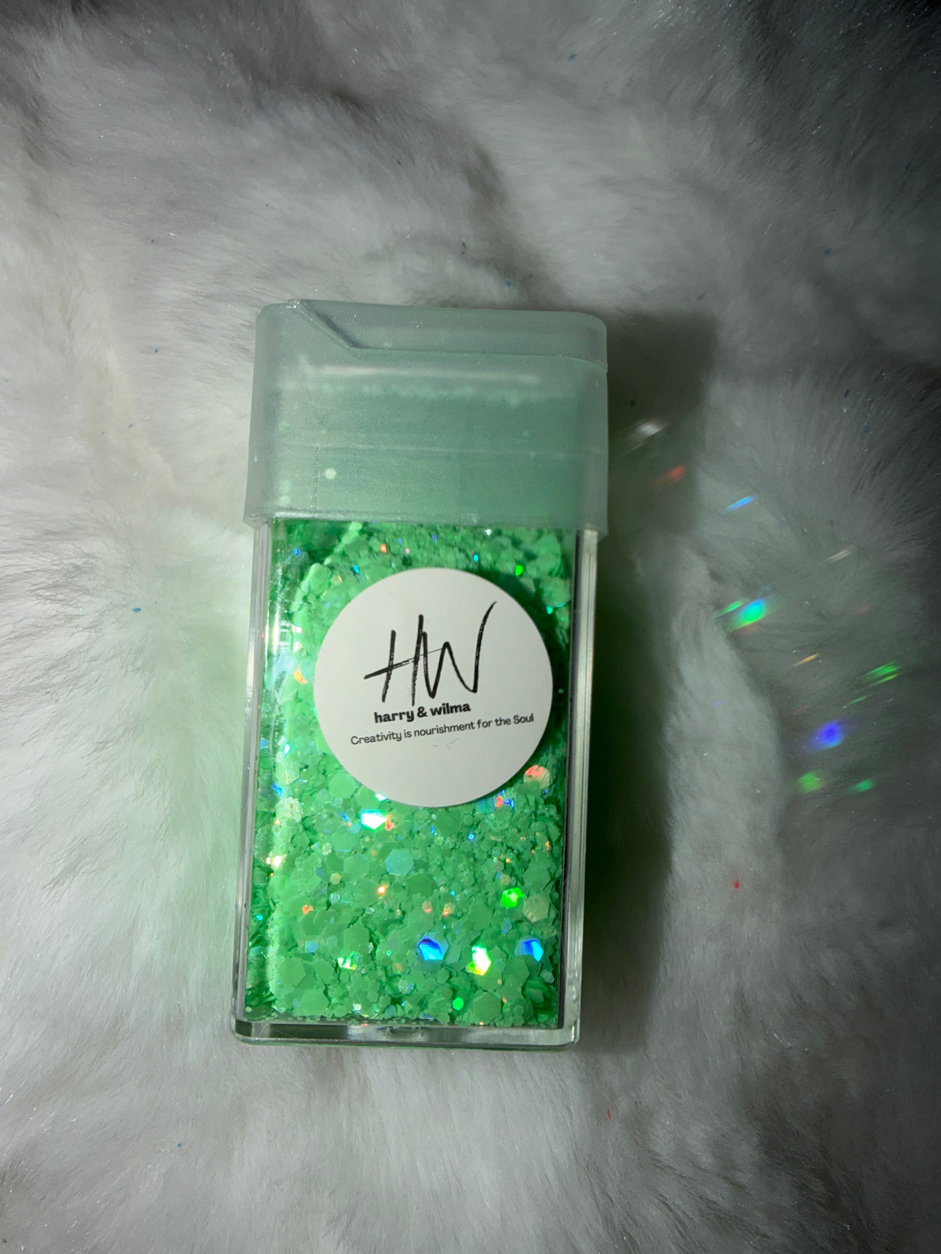 Holographic Aqua Matte Glitter