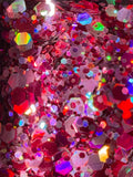 Passion Pink Chunky Glitter.